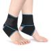ACWOO Ankle Support Brace 2 Pack Elastic Adjustable Ankle Brace Wrap Strap Anti-Slip Breathable Ankle Compression Foot Strap for Sports Protect Injury Recovery and Pain Relief One Size Fits All