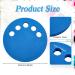 Weysat Nail Polish Holder - Anti-Spill Organizer Stand for Manicure Pedicure - Blue - Buy Online on GoSupps.com