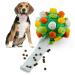 Larimuer sniffing ball for dogs sniffing car sniffing toys interactive dog toys portable pets snuffle ball toy for small medium -sized dogs pet (green and orange)