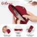 Qetlavee Silicone Make-Up Bag & Brush Container - Portable Travel Essentials with Magnetic Snap Design - Easy to Clean Red Cosmetics Holder - Buy Online on GoSupps.com