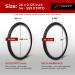 Fincci 26x2.125 Inch Slick Foldable Bike Tires - Pack of 2 | Road Hybrid Street Bicycle Tire Set - Buy Online on GoSupps.com