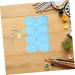 TEHAUX Epoxy Mold Resin Epoxy Key Fob Chocolates Labels Candle Creative Keychain Mold Candy Egg Shape Blue 21.7x14.6cm - Buy Online on GoSupps.com