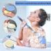 Back Brush Shower - 55cm Removable Body Brush for Gentle Peeling Easy Cleaning & Blood Circulation - Blue - Buy Online on GoSupps.com
