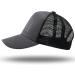 American Flag Trucker Hat - Snapback Baseball Cap for Men Women - Dark Gray/Black - Buy Online on GoSupps.com