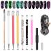 BRUSSEL 1 PC Double Head Nail Art Brush Set Cat Eye & 3D Acrylic Line Drawing Pen for DIY Nail Designs | International Shipping - Buy Online on GoSupps.com