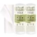 Tanness 2 x bamboo kitchen rolls | washable kitchen towels made of bamboo fibers | softer and more absorbent than normal paper