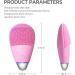 Face Cleansing Brush Mini Silicone Face Scrubber Ipx7 Waterproof Rechargeable for Deep Cleansing Exfoliating and Vibrating Massaging (Pink) - Buy Online on GoSupps.com