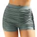 Women's bathrooms short swimming shorts high waist slip classic bikini elegant beach shorts beachwear swimwear shorts v-slit beachwear swimwear with swimming shorts xxl 2-gray