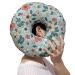 Piercing Pillow for Side Sleepers, Ear Pillows with Ear Hole for Ear Pain, cnh, O-Shaped Side Sleeping Ear Guard Pillow Light Blue