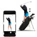 SelfieGOLF Record Golf Swing - Cell Phone Holder Golf Analyzer Accessories | Winner of The PGA Best Product | Selfie Putting Training Aids Works with Any Golf Bag and Alignment Stick Red/Black