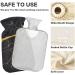 Buy Black Marble Hot Water Bottle with Gold Line - 2L Soft Cover for Winter Comfort | Ideal for Bed Hand Neck & Shoulders - International Shipping Available - Buy Online on GoSupps.com