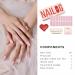 Nailog UV Gel Nail Film - 20 Vegan Long-Lasting Self-Adhesive Gel Strips (Camellia) - International Shipping Available - Buy Online on GoSupps.com