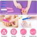 Selistamm 10Pcs Nail Buffer Blocks 4-Way 120 Grit Nail Buffers & Mini Files Set - Manicure Tools for Gel, Acrylic, Natural Nails - Pink - Buy Online on GoSupps.com