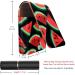 Travel Lipstick Organizer Case - Portable Makeup Bag with Mirror | Watermelon Black Background B545p1atbv | Shop Internationally - Buy Online on GoSupps.com