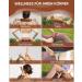2-in-1 Wood Therapy Massage Tools Set - Maderoterapia Kit & Lymphatic Drainage Roller for Muscle Relaxation Body Sculpting Gua Sha Anti-Cellulite - Beech Wood - Buy Online on GoSupps.com