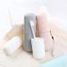 Buy Travel Toothbrush Cup & Case | Portable Non-Slip Toothbrush Holder with Lid - White | Ideal for International Travel - Buy Online on GoSupps.com