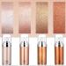 MEICOLY Face and Body Luminizer Liquid Illuminator - Rose Gold | Highlighter, Bronzer, and Body Shimmer for Smooth Glow - Waterproof and Moisturizing - Buy Online on GoSupps.com