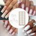  Generisch Semi-cured gel nails semi-cured gel manicure stickers gel nail films French tip nail strips gel nail films that work with UV light for - Buy Online on GoSupps.com