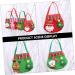 COLLBATH 3pcs Christmas Bag Candy Bags Christmas Storage Tote Christmas Tote Bags Party Supplies Cloth - Buy Online on GoSupps.com