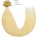 Yamel Pre Bonded U Tip Hair Extensions Real Human Hair Warm Blonde 1g/Strand Keratin Nail Tip Hair 50 Strands 16 Inch 16 Inch 60# Warm Platinum Blonde - Buy Online on GoSupps.com