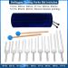 Dreld 9 Solfeggio Tuning Forks Kit Healing Forks with Silicone Hammer and Bag for DNA Repair Healing Sound Therapy Perfect Healing Musical Instrument Balancing Healers Vibration Silver - Buy Online on GoSupps.com
