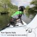 Vivaglory Sports Style Dog Life Jacket - Durable Adjustable Neon Green for Medium Dogs (56-64 cm Chest) - Excellent Buoyancy & Safe Fastening System - Buy Online on GoSupps.com