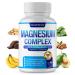 Magnesium Complex 7 Elemental Magnesium Supplement 1000mg  Magnesium Glycinate Citrate Malate Taurate Oxide Aspartate Orotate Non-GMO 90 Capsules Vr1