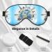 World Travel Sleep Mask - Adjustable Double-Sided Eye Cover | Soft Shade for Comfortable Sleep & Reduced Eye Edema - Buy Online on GoSupps.com