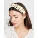 Wecoe White Rhinestone Knotted Headband for Women - Sparkly Wide Headband Non Slip Fashion Hair Accessories - Buy Online on GoSupps.com