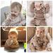 Annhao 4-Pack Cotton Pacifier Chain & Clip Set for Boys & Girls | Silicone Rings & Bibs | Baby Shower Gifts - Buy Online on GoSupps.com