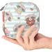 Cartoon Raccoon Stripes Sanitary Napkin Storage Bag - Portable Menstrual Period Kit Pouch for Women & Teen Girls - Zipper Menstrual Cup Bag - Color 4 - Buy Online on GoSupps.com