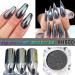 Buy Silver Glitter Nail Powder | Chrome Pigments for Nail Art | 0.5g Fashion Powder for UV Gel & DIY Designs - Buy Online on GoSupps.com