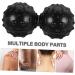 Buy Partykindom 2nd Double Lacrosse Ball - Black Muscle Massage & Trigger Point Therapy Roller for Pain Relief | International Shipping Available - Buy Online on GoSupps.com