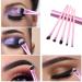 5-Piece Eyeshadow Brush Set with Real Wood Handle - Blending Eyebrow & Eyeliner Brushes in Pink | Premium Makeup Accessories for International Shipping - Buy Online on GoSupps.com