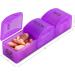 Monthly Pill Box Organizer - 3 Times A Day - 30 Day Case with 32 Compartments for Vitamins, Supplements, Medication - Travel Friendly - Buy Online on GoSupps.com