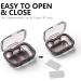 Sukuos 2 Pack Small Pill Box - Travel Pill Organizer with 3 Compartments for Medicines Vitamins & Supplements - Portable Daily Pill Case in Black - Buy Online on GoSupps.com