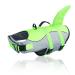 Cit toile life jacket dog sharks light and safe for water sports dog chimney with handle and reflective for small medium and large dogs green s s green green