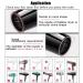 Universal Hair Diffuser for Curly & Wavy Hair + Hair Towel Wrap Set | Adjustable Attachment for Dryer Nozzle (1.5-2.4) - Professional Salon Tool in Black - Buy Online on GoSupps.com
