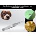 Premium 8 cm Pointed Curved Tweezers - Stainless Steel Precision for Eyebrows & Beauty | International Shipping - Buy Online on GoSupps.com