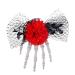 Halloween Hair Clips Skeleton Hand Halloween Barrettes Festival Hair Accessories Horror Headwear for Masquerade Parties Role Red