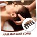 Hoement Wooden Hair Massage Comb - Wide Tooth Comb for Curly Hair & Scalp Care | 10x5.5cm Black - Buy Online on GoSupps.com