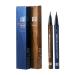 Vtrem 2 Pack Blue Eyeliner Pencil Navy Blue Light Brown Waterproof Liquid Eyeliner Pen Smudge Proof Slim Eyeliner Makeup Tools Korean Glitter Liner Long Lasting All Day Navy Blue/Light Brown