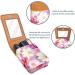 Travel Lipstick Organizer Case | Portable Makeup Bag with Mirror | Floral White Pink Flowers - A626v3jpiw - Buy Online on GoSupps.com