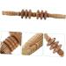 Buy Minkissy 3-Piece Six-Wheel Wood Massager - Neck Shoulder Foot & Abdominal Massage Device | Handheld Manual Massage Tools for Ultimate Relaxation - Buy Online on GoSupps.com