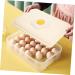 Zerodeko 1pc 24 Organizer Egg Case Refrigerator Fridge Household Compartment Tray Container Stackable Grid - Buy Online on GoSupps.com