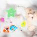 6pcs Exfoliating Bath Sponge Set - Star-Shaped Loofahs for Kids & Adults | Soft Foam Body Scrubber for Shower & Bath | Portable Exfoliating Bathing Pouf - Buy Online on GoSupps.com
