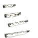Silver Bar Pins Brooch Clasp Pin Backs Safety Pin 120pc Set for Name Tags & Badges - 20mm, 25mm, 32mm, 38mm - Buy Online on GoSupps.com
