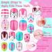 144Pcs Kids Press on Nails - Colorful Days | Thrilez Girls False Nails for Children | Pre Glue Stick on Short Nails Decoration Gift for Kids & Teens (Ages 7-12) - Buy Online on GoSupps.com