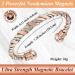 Cigmag Lymphatic Drainage Copper Bracelet for Women | 99% Pure Copper Magnetic Bracelet with Ultra Strength Magnet | Adjustable Brazaletes Cuff Bangle | Grape Tricolour | 2 Magnets - Buy Online on GoSupps.com