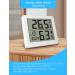 Pitasha Digital Thermo-Hygrometer - 3.2 LCD Desktop Thermometer & Hygrometer with Clock | Accurate Temperature & Humidity Measurement | International Shipping Available - Buy Online on GoSupps.com